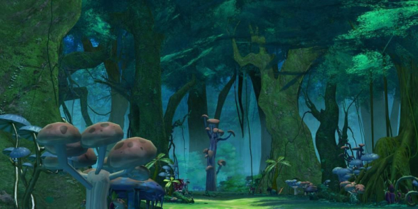 Cartoon Forest Scene 01