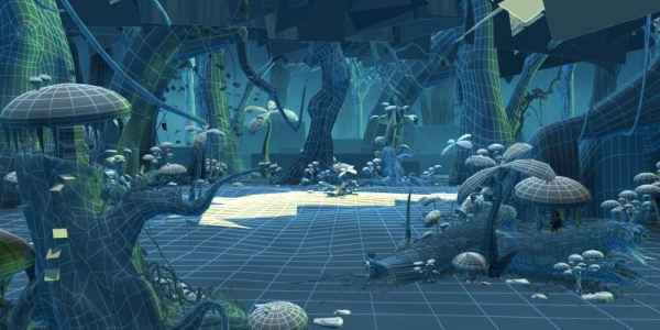Cartoon Forest Scene 01
