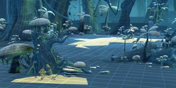 Cartoon Forest Scene 01