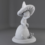 Cartoon mushroom miniature