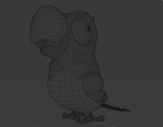 Cartoon Parrot Not Rigged