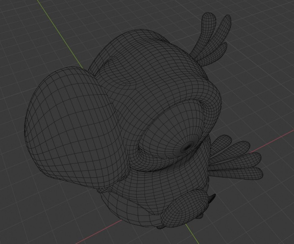 Cartoon Parrot Not Rigged
