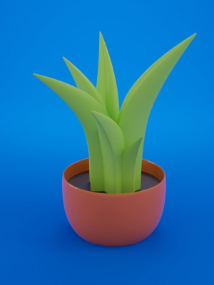 cartoon-plant-3d-model-low-poly-obj-fbx-stl-blend-dae-abc