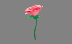 Cartoon roses for Valentine