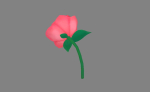 Cartoon roses for Valentine