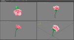 Cartoon roses for Valentine