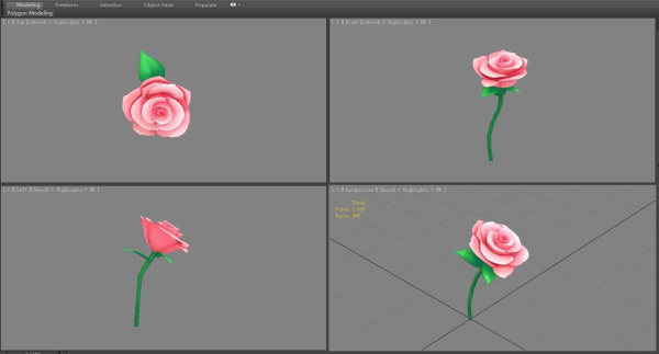 Cartoon roses for Valentine