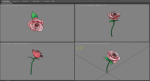 Cartoon roses for Valentine