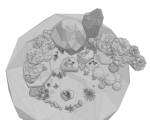 Cartoon Style Floating Island -Spring -LOW POLY