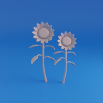 Cartoon sunflower
