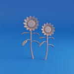 Cartoon sunflower