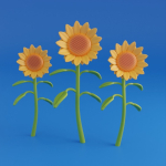 Cartoon sunflower