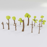 cartoon tree 3dmodels