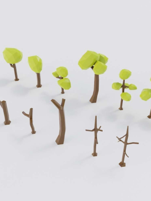 cartoon tree 3dmodels