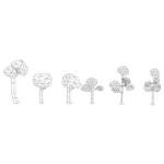 cartoon tree 3dmodels