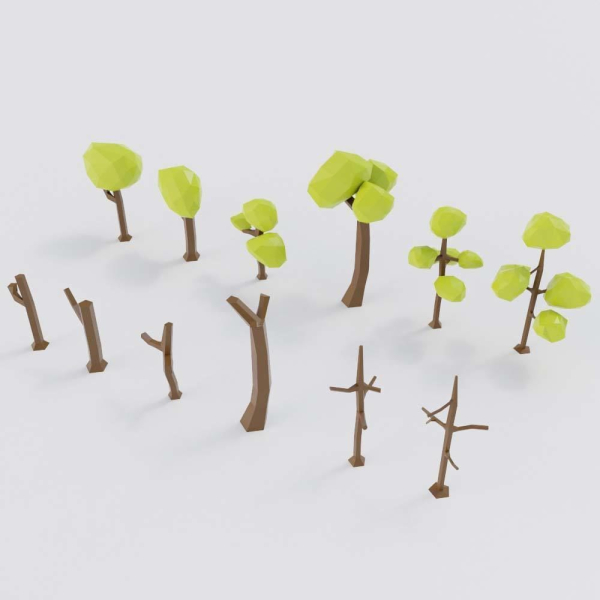 cartoon tree 3dmodels