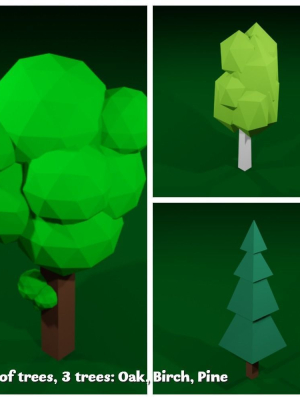 Cartoon trees pack