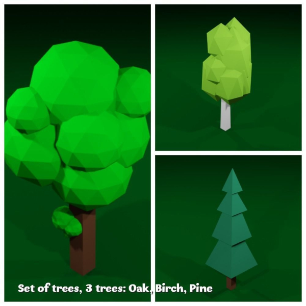 Cartoon trees pack
