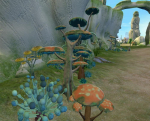 Cartoon Valley Scene