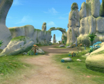 Cartoon Valley Scene