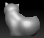 Cat planter or candle 3d model stl for 3d printing