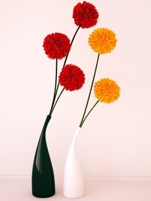 Ceramic vases and flowers