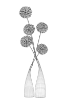 Ceramic vases and flowers