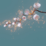 cherry blossom branch animation