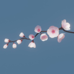 cherry blossom branch animation
