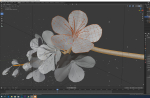 cherry blossom branch animation