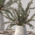 Christmas tree Xmas decorative pine tree bouquet Vases Holiday