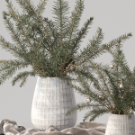Christmas tree Xmas decorative pine tree bouquet Vases Holiday