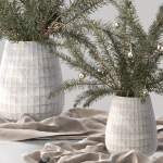 Christmas tree Xmas decorative pine tree bouquet Vases Holiday