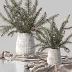 Christmas tree Xmas decorative pine tree bouquet Vases Holiday