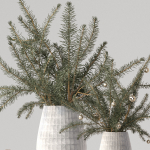 Christmas tree Xmas decorative pine tree bouquet Vases Holiday