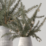 Christmas tree Xmas decorative pine tree bouquet Vases Holiday