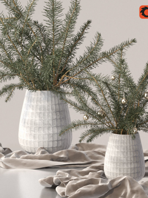 Christmas tree Xmas decorative pine tree bouquet Vases Holiday