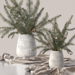 Christmas tree Xmas decorative pine tree bouquet Vases Holiday