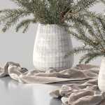 Christmas tree Xmas decorative pine tree bouquet Vases Holiday