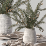 Christmas tree Xmas decorative pine tree bouquet Vases Holiday
