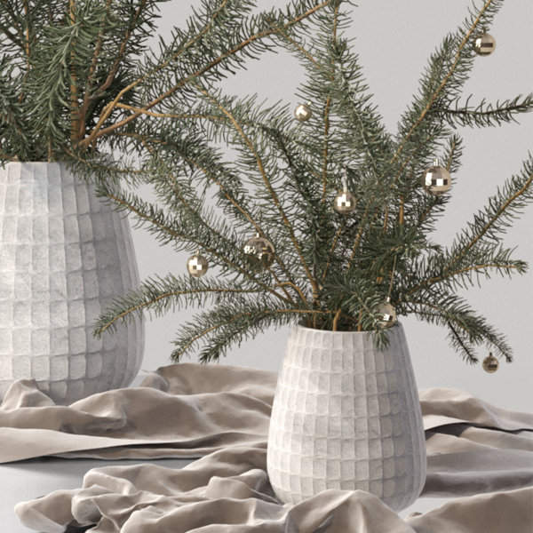 Christmas tree Xmas decorative pine tree bouquet Vases Holiday