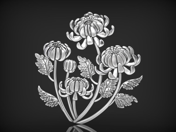 Chrysanthemum Pendant