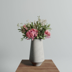 Chrysanthemum vase arrangement