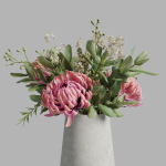 Chrysanthemum vase arrangement