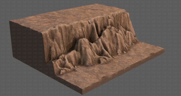 Cliff lowpoly V01