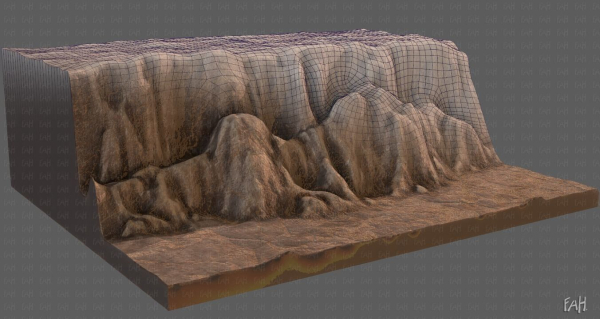 Cliff lowpoly V01