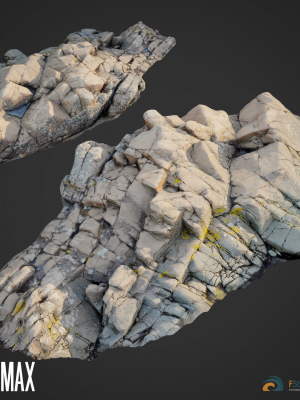 cliff-pack-b-bundle-3d-model-max-obj-fbx