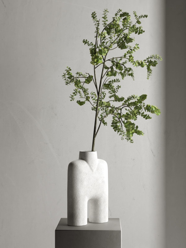 Cobra Vase with Branch