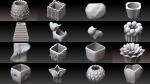 Collection 3d printing pots with custom design