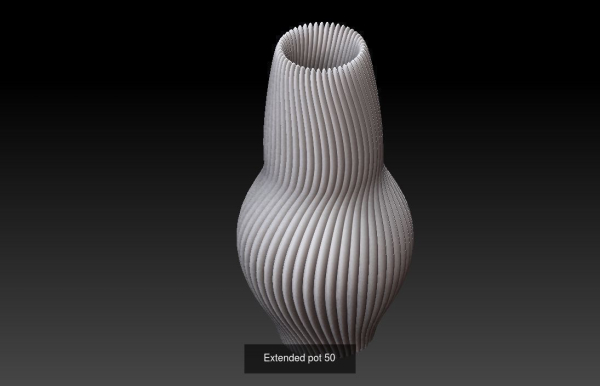 Collection 3d printing pots with custom design